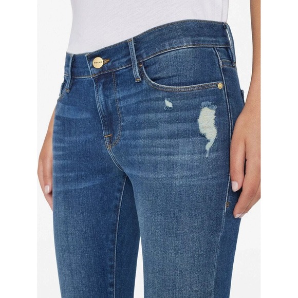 Frame Denim Le Garcon Jeans in Azure Womens‎ Size 26 Ankle Skinny Stretch Casual - Picture 1 of 10